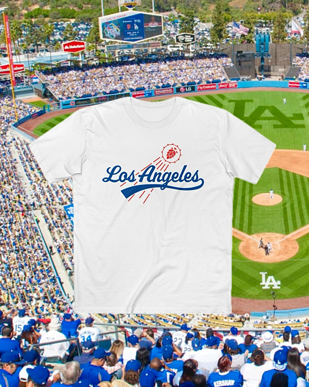 LA Sports Tribute 1 - Crisp Classic T - White