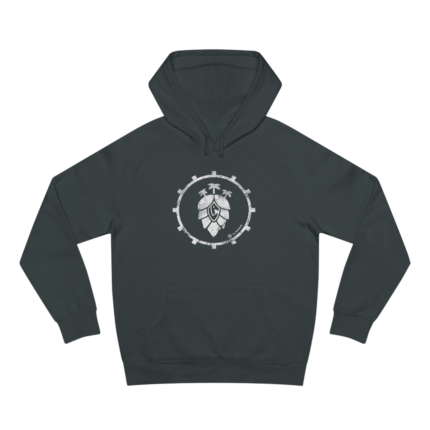 Modern LA Logo - LA Hoodie - Charcoal