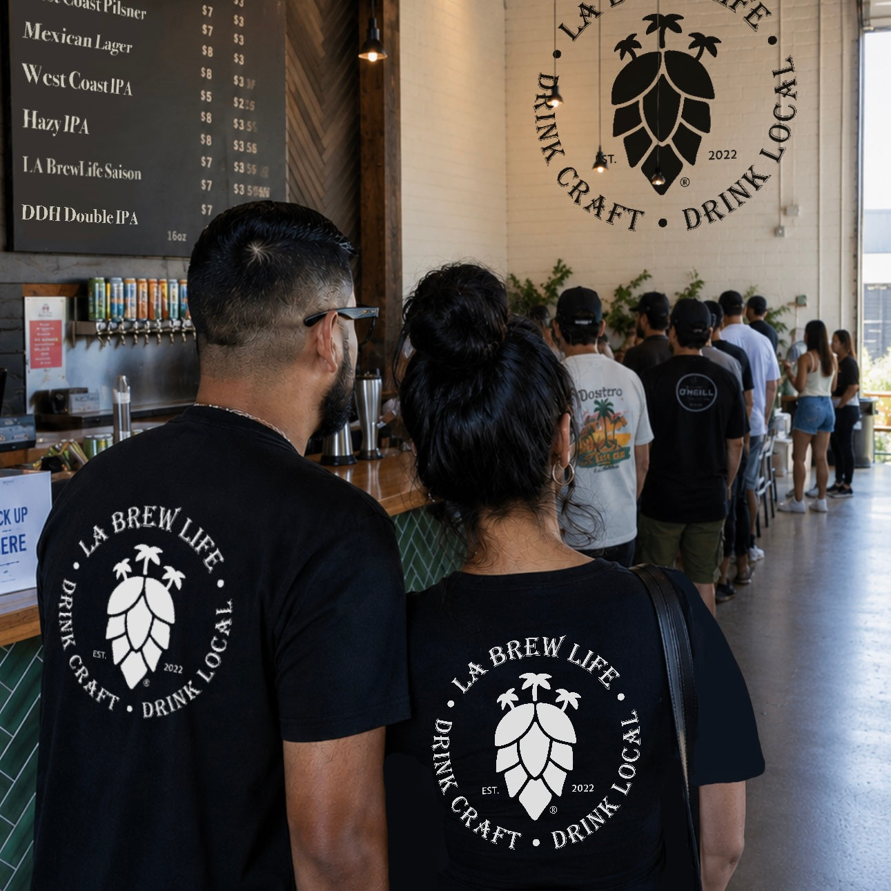 Drink Craft/Local - Crisp Classic T - Black