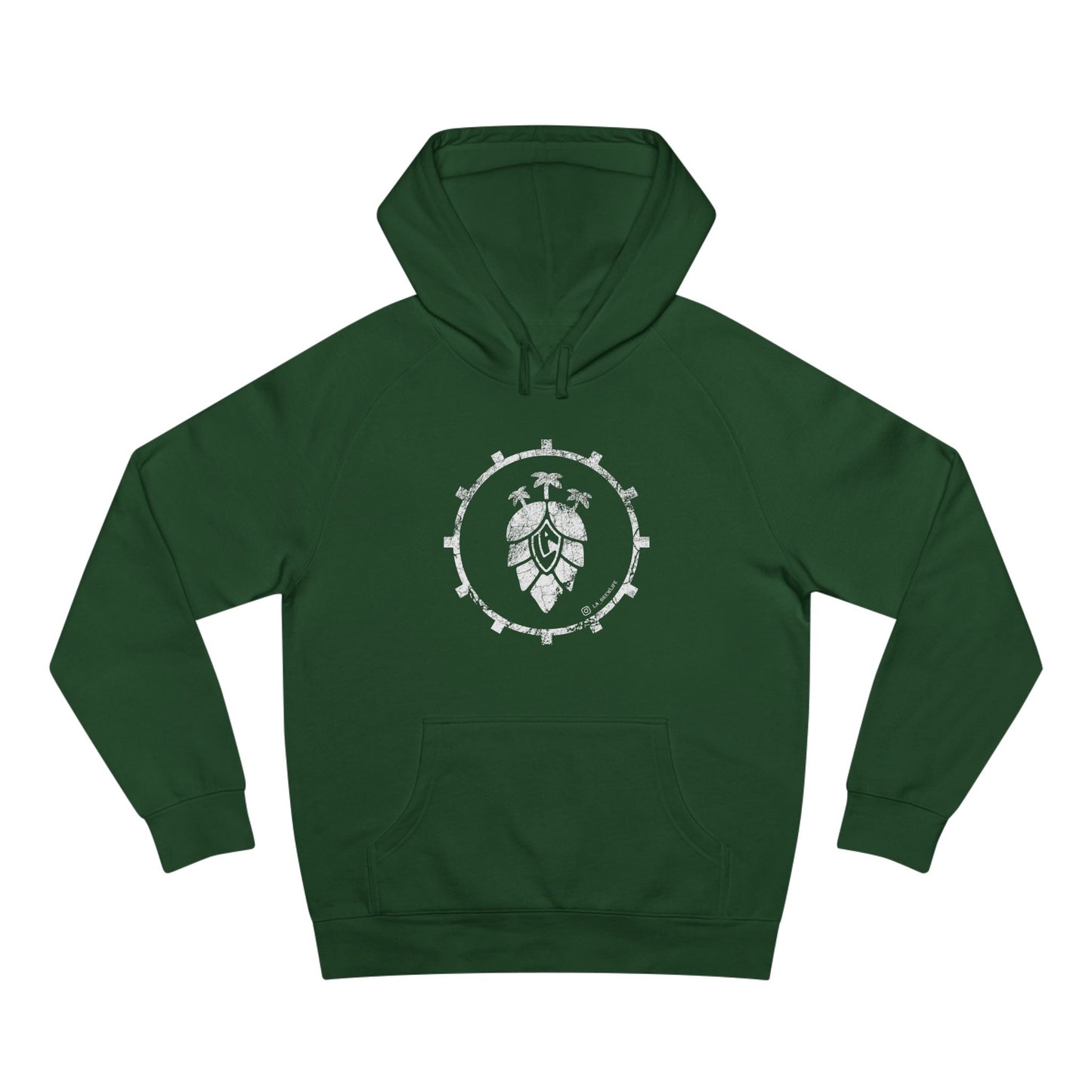 Modern LA Logo - LA Hoodie - Forest Green