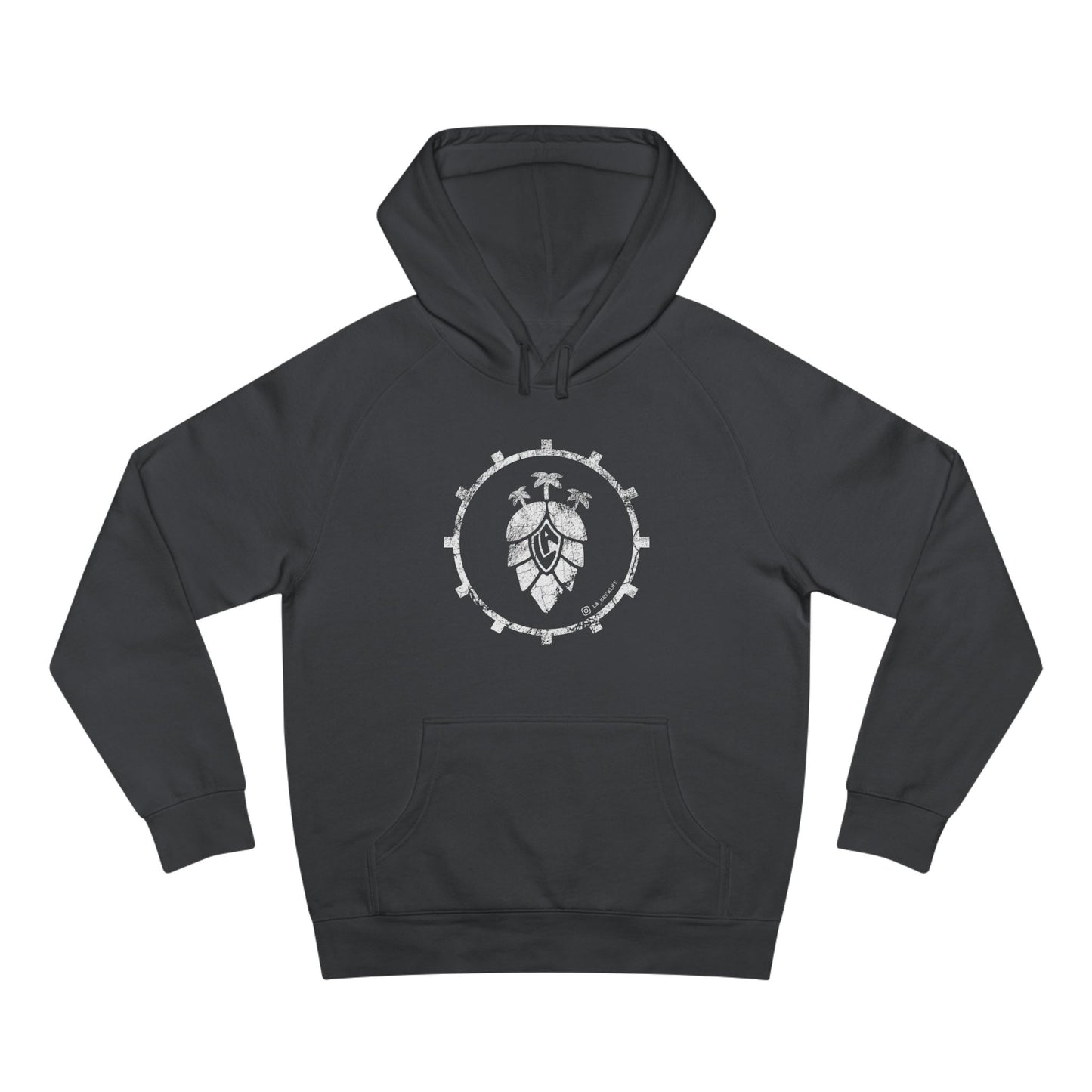 Modern LA Logo - LA Hoodie - Charcoal